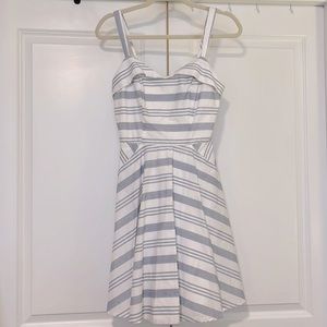 NWOT Nautical Stripe Mini Fit and Flare Sundress